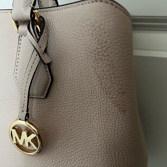 Michael Kors Camille Pebbled Leather Satchel - Picture 3 of 8